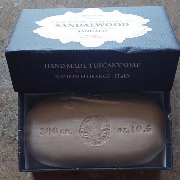 🔥 Sandalwood Soap Sapone Men Vetiver Pure Vegetable Italy Profumato 10.5 OZ. - Picture 3 of 3